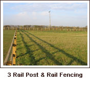 Click to view. Post & Rail Horse Fencing With Wire