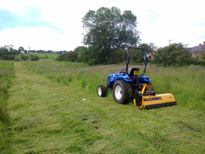 Tractor & Flail Mower.