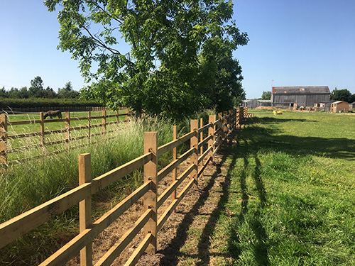 Fencing & Field Care - Lincolnshire Fencing Around a Newly Seeded Garden Area